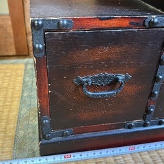 昭和レトロ　階段箪笥　小物入れ　薬箱の画像