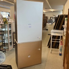 ☆値下げ☆K2508-164　キッチンボード ブラウン ホワイト 上下分割可 キズ汚れ有りの画像