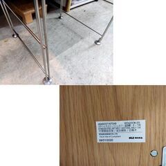 MUJI ステンレスユニットシェルフ オーク材 4段 収納 家具 キッチン 無印良品 良品計画 ラック 棚 札幌市 中央区 南12条の画像