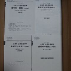 公務員試験の模擬試験の冊子のバラ売り　1冊あたり100円です。　写真には載ってない模擬試験の問題冊子・解答解説冊子も取引可能です。　詳しくはお問い合わせくださいの画像