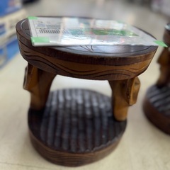 🉐LINE会員限定スペシャル価格🉐【木製丸イス】900円　18-...