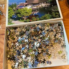 ジグソーパズル　「遠野　曲り家」1000ピースの画像