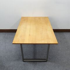 特価　TITAN CENTERTABLE センターテーブル 120 天然木 リビングテーブル ローテーブル ステンレス脚 120幅 木製  ナチュラル ロータイプデスク  机  座卓　三環ジャパン株式会社の画像