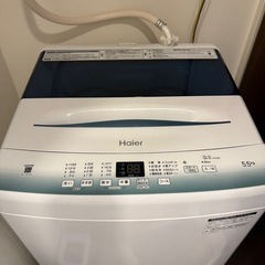 洗濯機　ハイアールJW-U55HKの画像