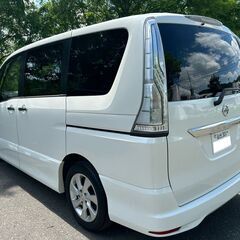 仙台☆H26セレナ2WD後期ハイウェイスターS-HYBRID.車検取り立て☆102000km☆パールホワイト！充実装備！の画像