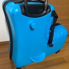 座れるキャリーケースの画像