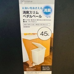 ⭐︎used⭐︎消臭スリムペダルベール（45L ブラック）の画像