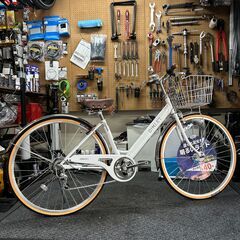 【新車】ステンレスパーツ多用のシティサイクル✨通勤・通学にオススメです！の画像