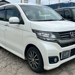 【支払総額19.8万円】h26年式N-WGNカスタム車検令和9年6月機関良好エアコンバッチリ♩修復歴無し CTBA フルセグTV バックカメラ人気のパールホワイトの画像