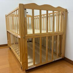 ベビーベッド（大和屋 フラルWオープンすのこ）の画像