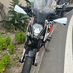 KTM125デューク　ドラレコ、冷却ファン、取説付きの画像