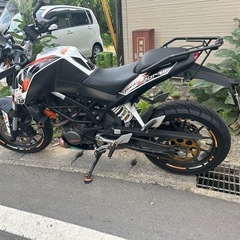 KTM125デューク　ドラレコ、冷却ファン、取説付きの画像