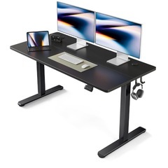 電動 昇降デスク スタンディングデスク 幅140cm 奥行60c...