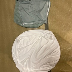 【涼感】ニトリ　ビーズソファー&カバー 【ライトグリーン】