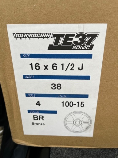 Rays TE37 SONIC ブロンズ　16インチ 4本セット　
