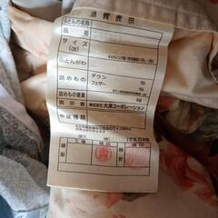 中古 羽毛布団 シングルロング 150×210cm ダウン85%...