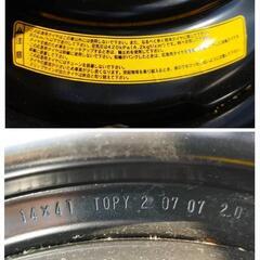 T115/70D14  88M  FALKEN TIRE  FK−090  応急タイヤ(スペアタイヤ / テンパータイヤ) 14㌅ × 4T × PCD100mmの画像