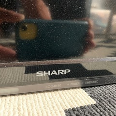 SHARP 液晶テレビ　壁掛け金具付き　2017年　の画像
