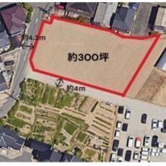 ★貸土地★   堺市南区稲葉　300坪　 #資材置き場　＃トラック駐車場　#車両置き場 - 堺市
