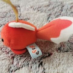 金魚 ぷちまる ぬいぐるみ マスコット (赤色)の画像