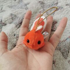 金魚 ぷちまる ぬいぐるみ マスコット (赤色)の画像
