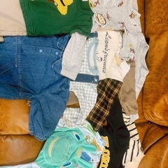 サイズ70 長袖ロンパース、ロンT、パンツ