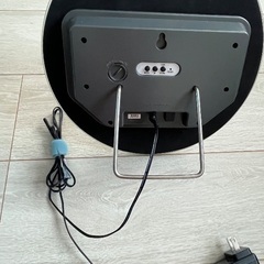 ラウンドミラークロック　デジタル時計　置き時計　掛け時計の画像