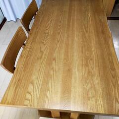 ダイニングテーブルセット　4人　大川家具