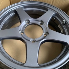中古　マナレイ　オフパフォーマー　4本　16インチ　5.5j  オフセット＋22 　ガンメタ　　ジムニー　jb64 　jb23の画像