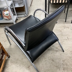 W2506-550 モダンチェア ブラック 中古 キズ汚れサビ有りの画像