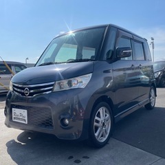 総額13万円 ニッサン ルークス ハイウェイスター 車検2年 4WD 左パワスラ 運転席シートヒーター ナビ ワンセグ ETCの画像