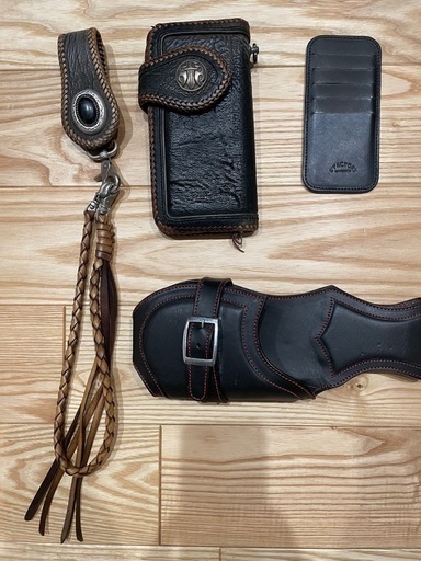 S'FACTORY  バイカーズウォレット 鮫皮