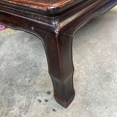 唐木　座卓　ローテーブル　無垢材　リメイクや材料にもの画像