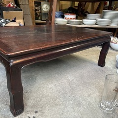 唐木　座卓　ローテーブル　無垢材　リメイクや材料にもの画像