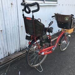 サイクルベースあさひ　プチママン　子供2人乗せ自転車　3人乗り　3段ギアの画像