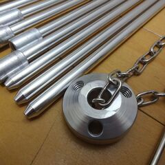 ケース付き トライポッド 51cm×80cm mini camping tripod シルバー 焚き火 キャンプ 飯盒 調理 アウトドア 山 川 海の画像