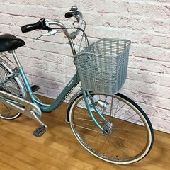  【大人用】整備済中古自転車 ブリヂストン 軽いアルミフレーム 26型カルーサ 水色 <自転車のオオムラ 静岡店>の画像