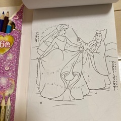 色鉛筆つき★ぬりえの画像