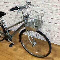 【大人用】整備済中古自転車 ブリヂストン 27型アルベルトS型 銀色 <自転車のオオムラ 静岡店>の画像