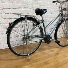【大人用】整備済中古自転車 ブリヂストン 27型アルベルトS型 銀色 <自転車のオオムラ 静岡店>の画像