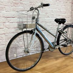 【大人用】整備済中古自転車 ブリヂストン 27型アルベルトS型 銀色 <自転車のオオムラ 静岡店>の画像