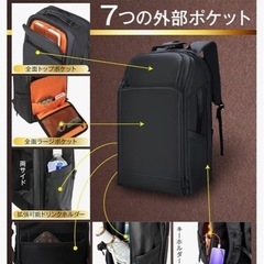 防水、仕事用バック　リュックの画像