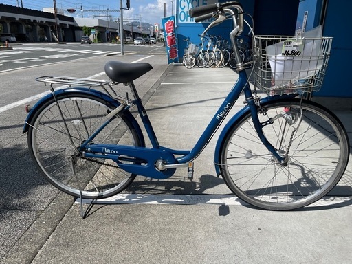 【完売御礼】 【大人用】整備済中古自転車 サイモト 26型ミルトン 青色 <自転車のオオムラ 静岡店>
