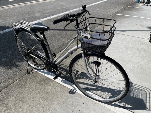 【完売御礼】【大人用】整備済中古自転車 丸石 27型ミース グレー色 <自転車のオオムラ 静岡店>