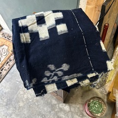 古い　藍染　生地　タペストリー　古道具の画像