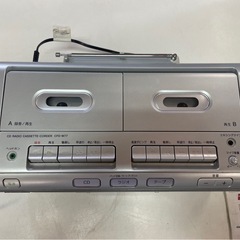 SONY　ソニー　CDラジオWカセットコーダー　レコーダー　ラジカセ　FM/AM　CFD-W77　稼働確認済　中古　③の画像