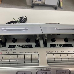SONY　ソニー　CDラジオWカセットコーダー　レコーダー　ラジカセ　FM/AM　CFD-W77　稼働確認済　中古　③の画像