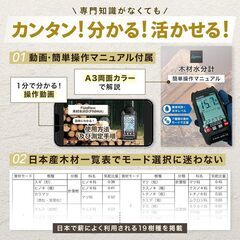 【国内ブランド】FieldNew　木材水分計/含水率計(精度±2％）の画像