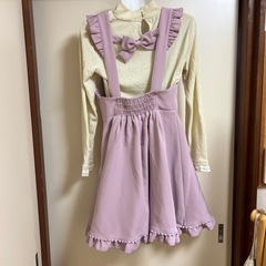 LIZLISA バックリボンフリルジャンスカの画像
