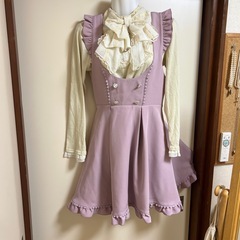 LIZLISA バックリボンフリルジャンスカ